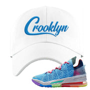 Lebron 18 Best 1-9 Dad Hat | Crooklyn, White