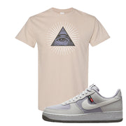 Toasty Low 1s T Shirt | All Seeing Eye, Natural