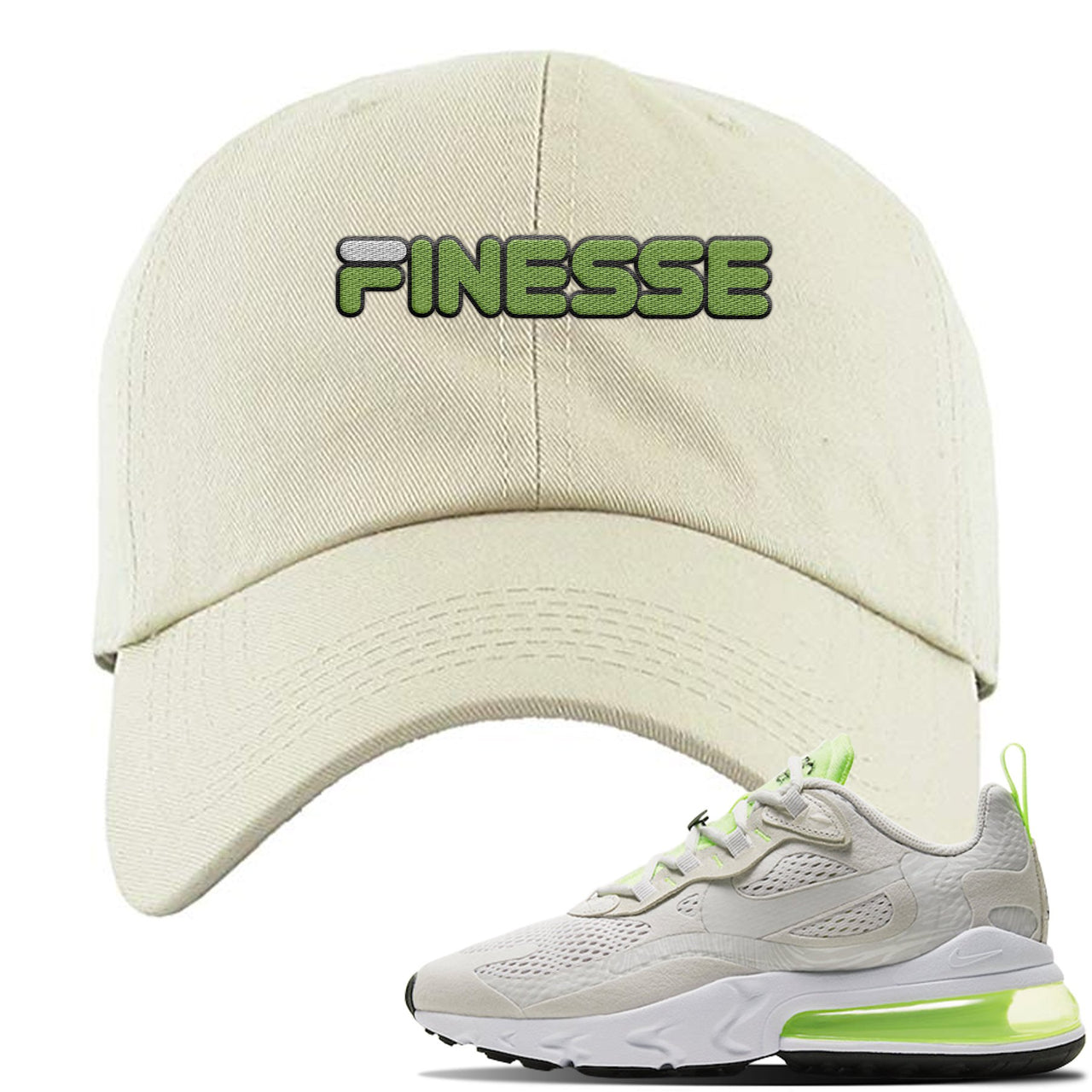 Ghost Green React 270s Dad Hat | Finesse, Stone Ivory