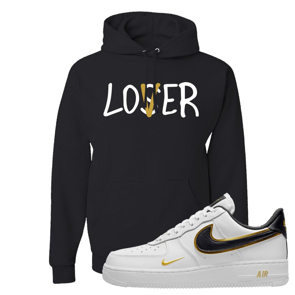 Air Force 1 Low White Gold Hoodie | Lover, Black
