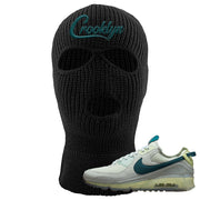 Seafoam Dark Teal Green 90s Ski Mask | Crooklyn, Black