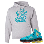 South Beach Christmas Bron 19s Hoodie | Nice Guys Finish Last, Ash