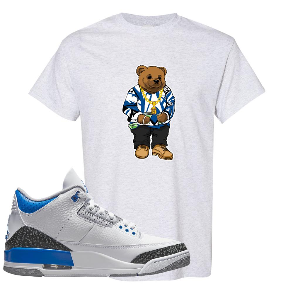 Racer Blue 3s T Shirt | Sweater Bear, Ash