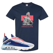 Team USA 2090s T Shirt | The Vibes Are Immaculate, Navy