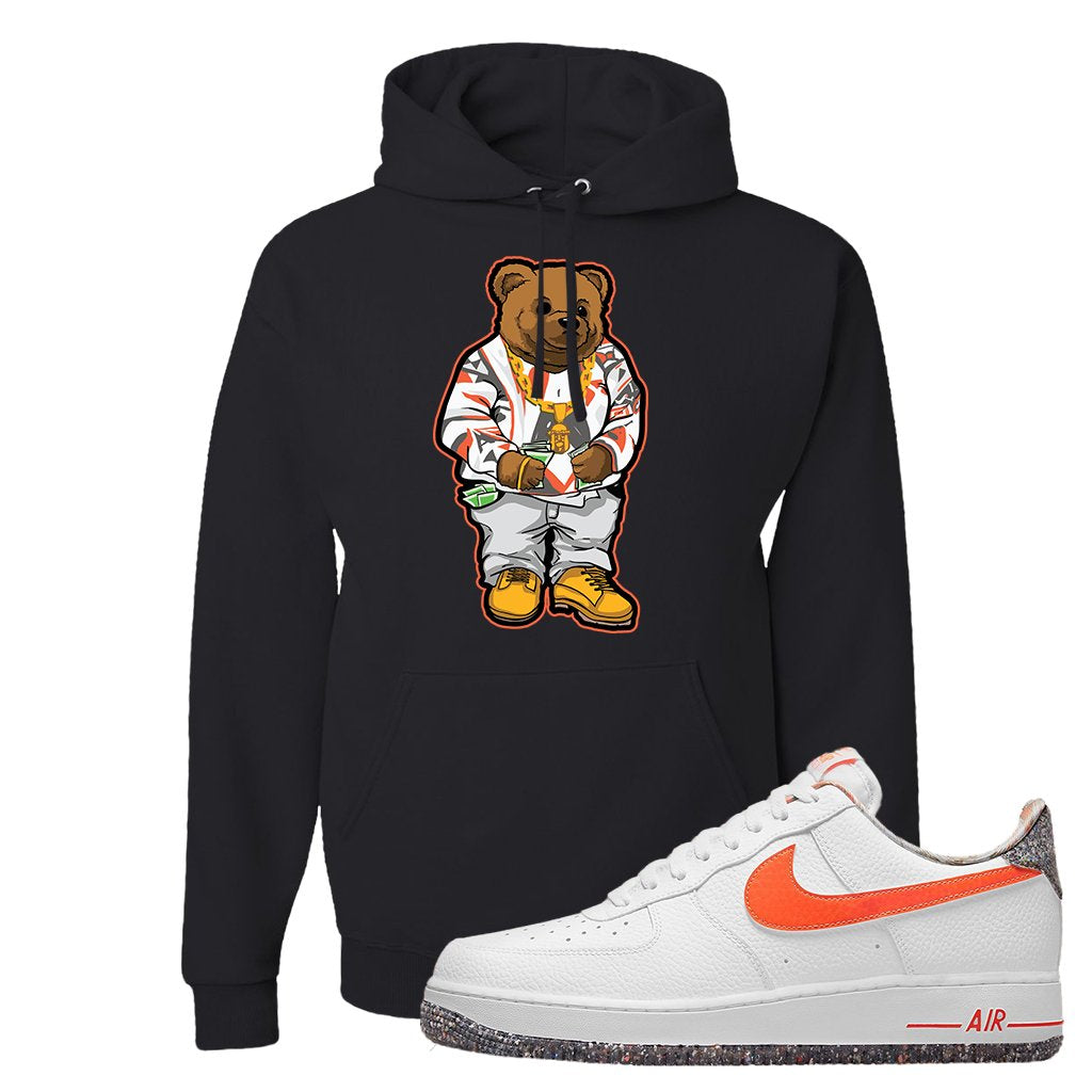 Air Force 1 Low Crimson Grind Rubber Hoodie | Sweater Bear, Black