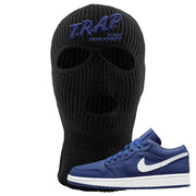 WMNS Dusty Blue Low 1s Ski Mask | Trap To Rise Above Poverty, Black