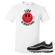 Alter and Reveal 97s T Shirt | Smile Life Is Beautiful, White