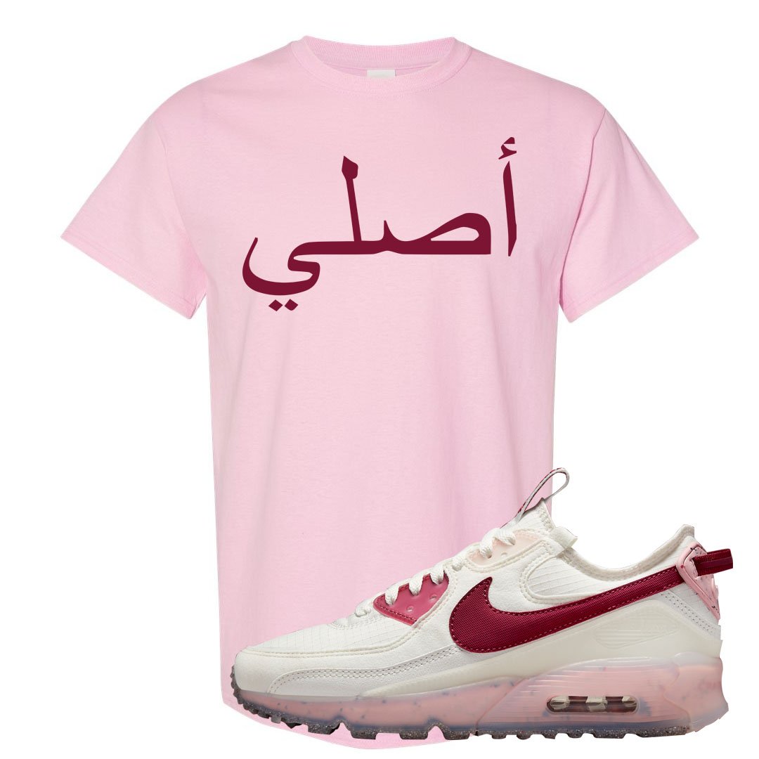Terrascape Pomegranate 90s T Shirt | Original Arabic, Light Pink