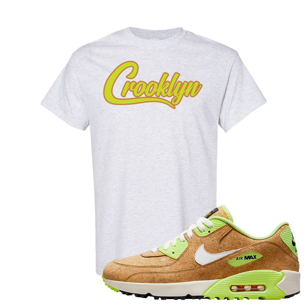 Golf Cork 90s T Shirt | Crooklyn, Ash