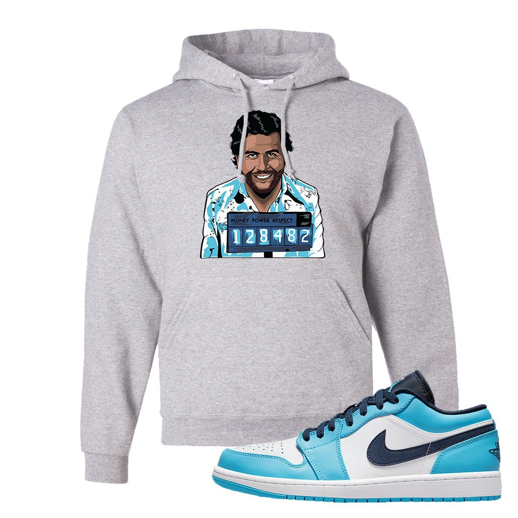 Air Jordan 1 Low UNC Hoodie | Escobar Illustration, Ash