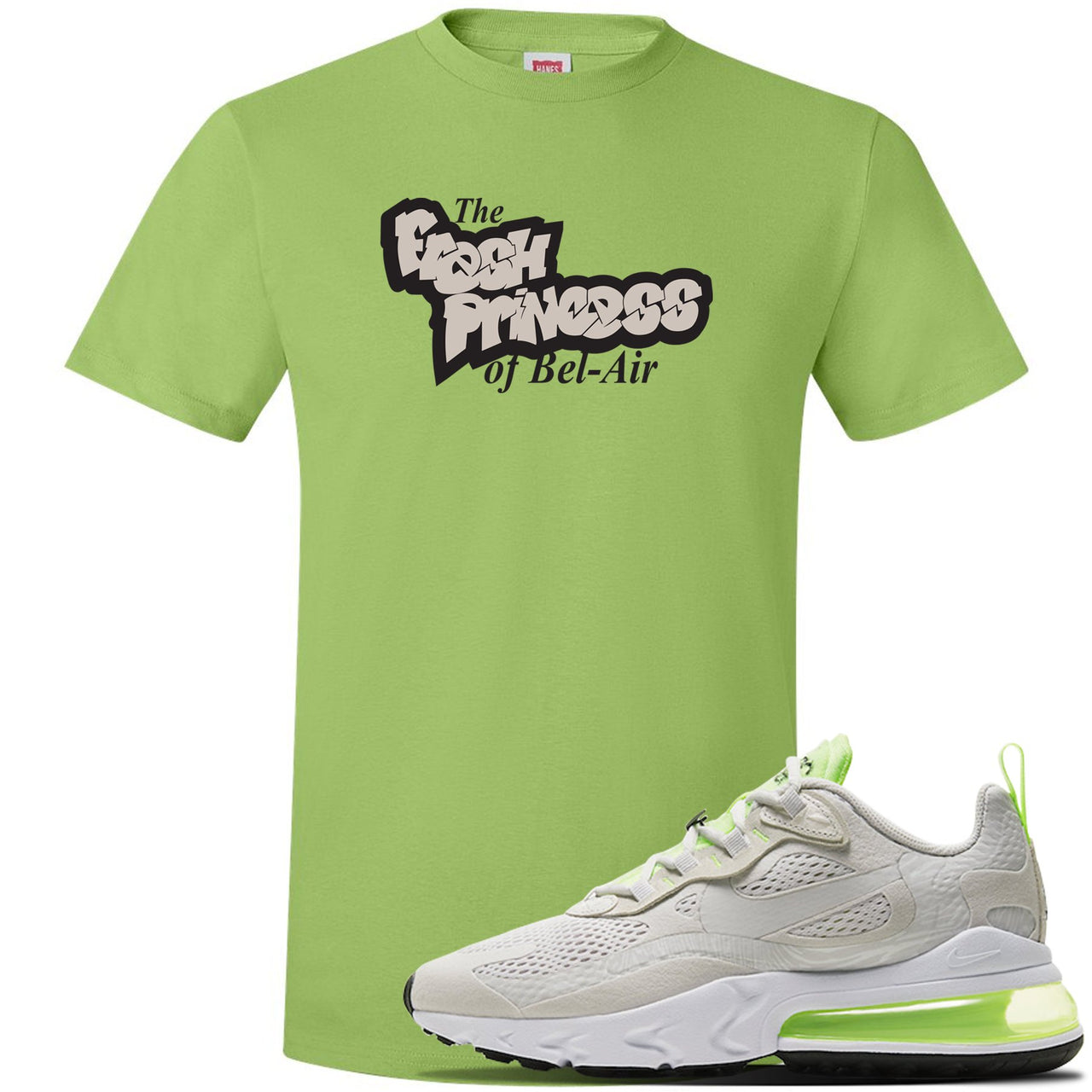 Ghost Green React 270s T Shirt | Fresh Prince Of Bel Air, Lime Green
