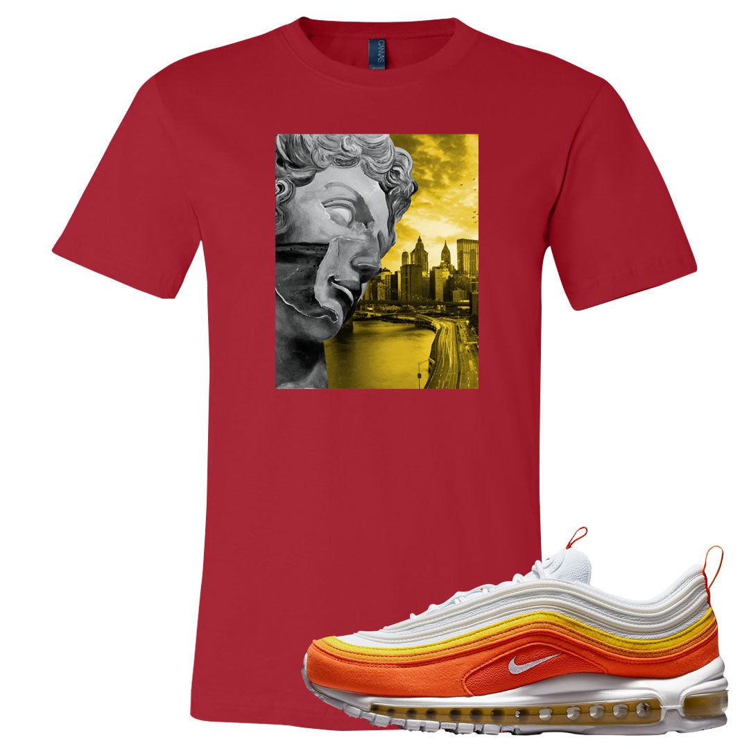 Club Orange Yellow 97s T Shirt | Miguel, Red
