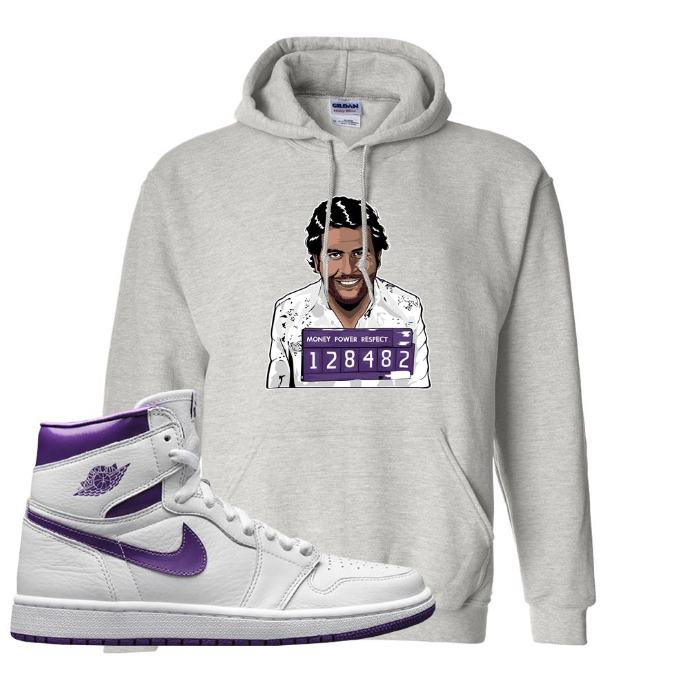 Air Jordan 1 Metallic Purple Hoodie | Escobar Illustration, Ash