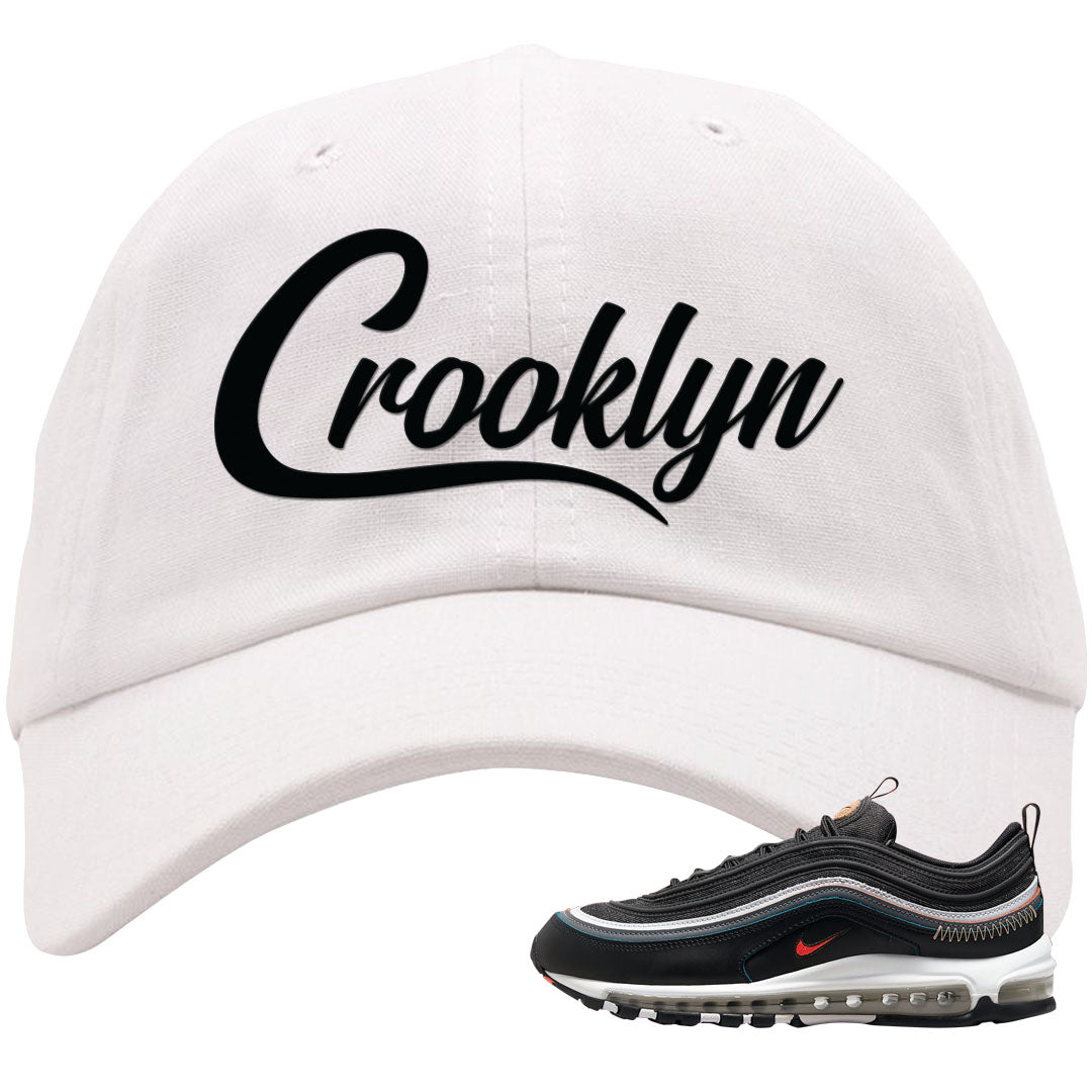 Alter and Reveal 97s Dad Hat | Crooklyn, White