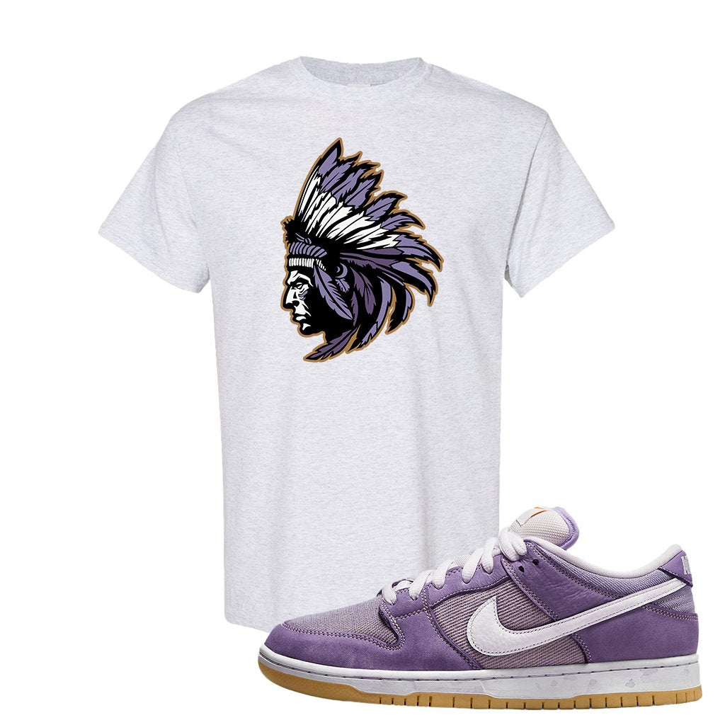 Unbleached Purple Lows T Shirt | Indian Chief, Ash