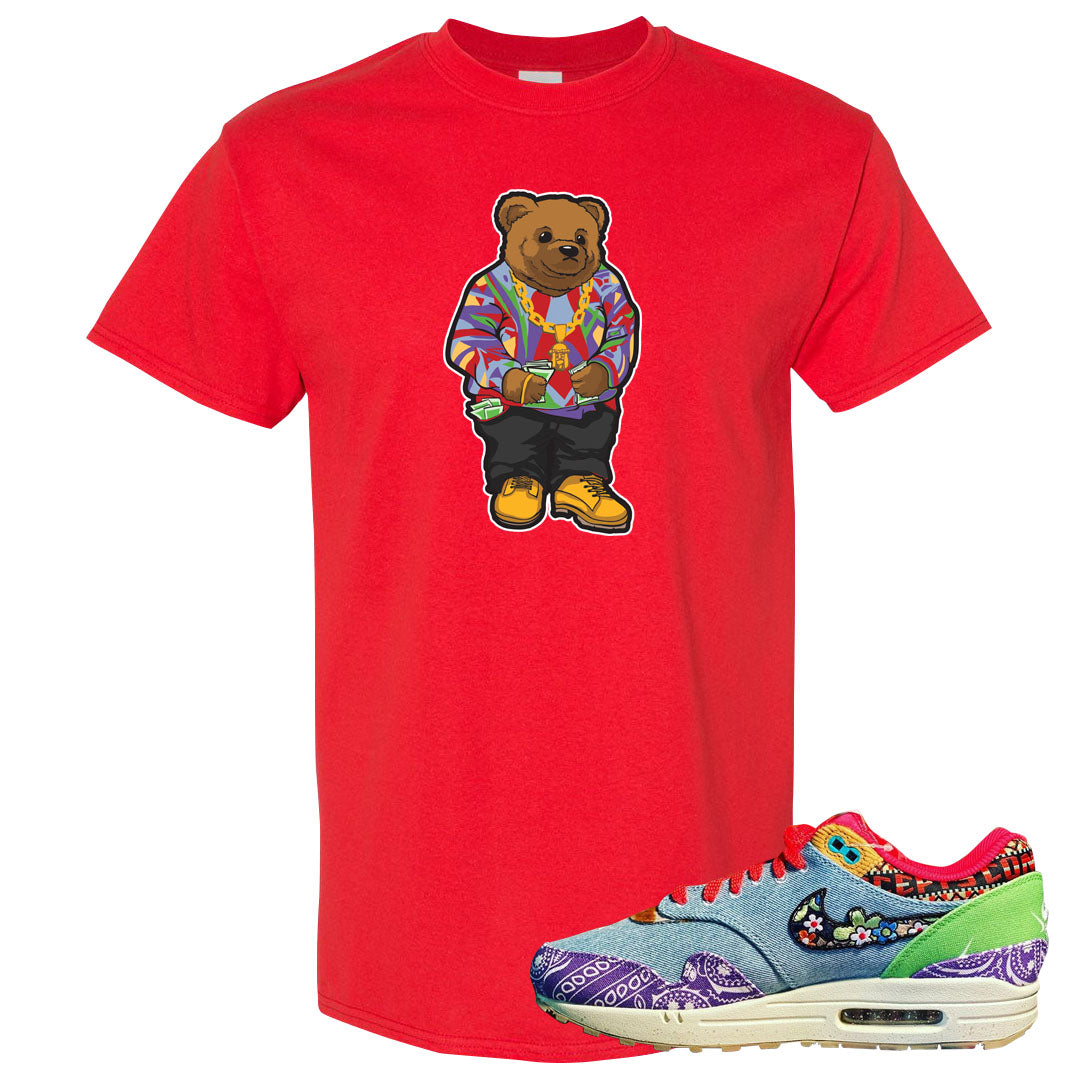 Bandana Paisley Max 1s T Shirt | Sweater Bear, Red