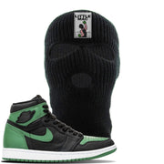 Jordan 1 Retro High OG Pine Green Gym Sneaker Black Ski Mask | Hat to match Air Jordan 1 Retro High OG Pine Green Gym Shoes | Little Mac A Philly Story