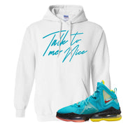 South Beach Christmas Bron 19s Hoodie | Talk To Me Nice, White