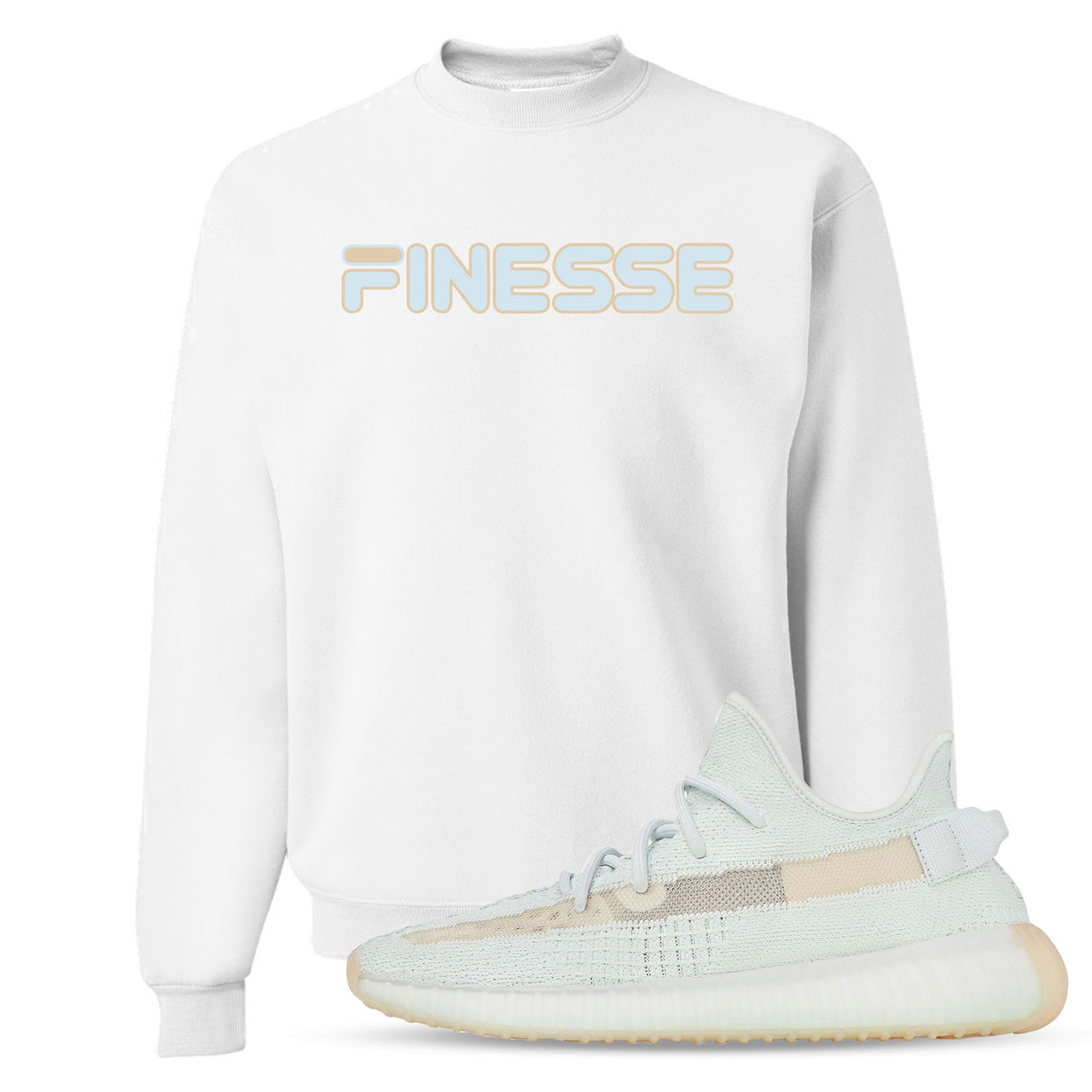 Hyperspace 350s Crewneck Sweater | Finesse, White