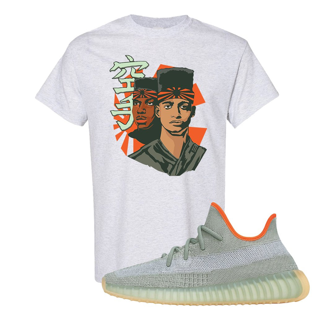 Yeezy 350 V2 Desert Sage Sneaker T Shirt |Kid N Karate | Ash