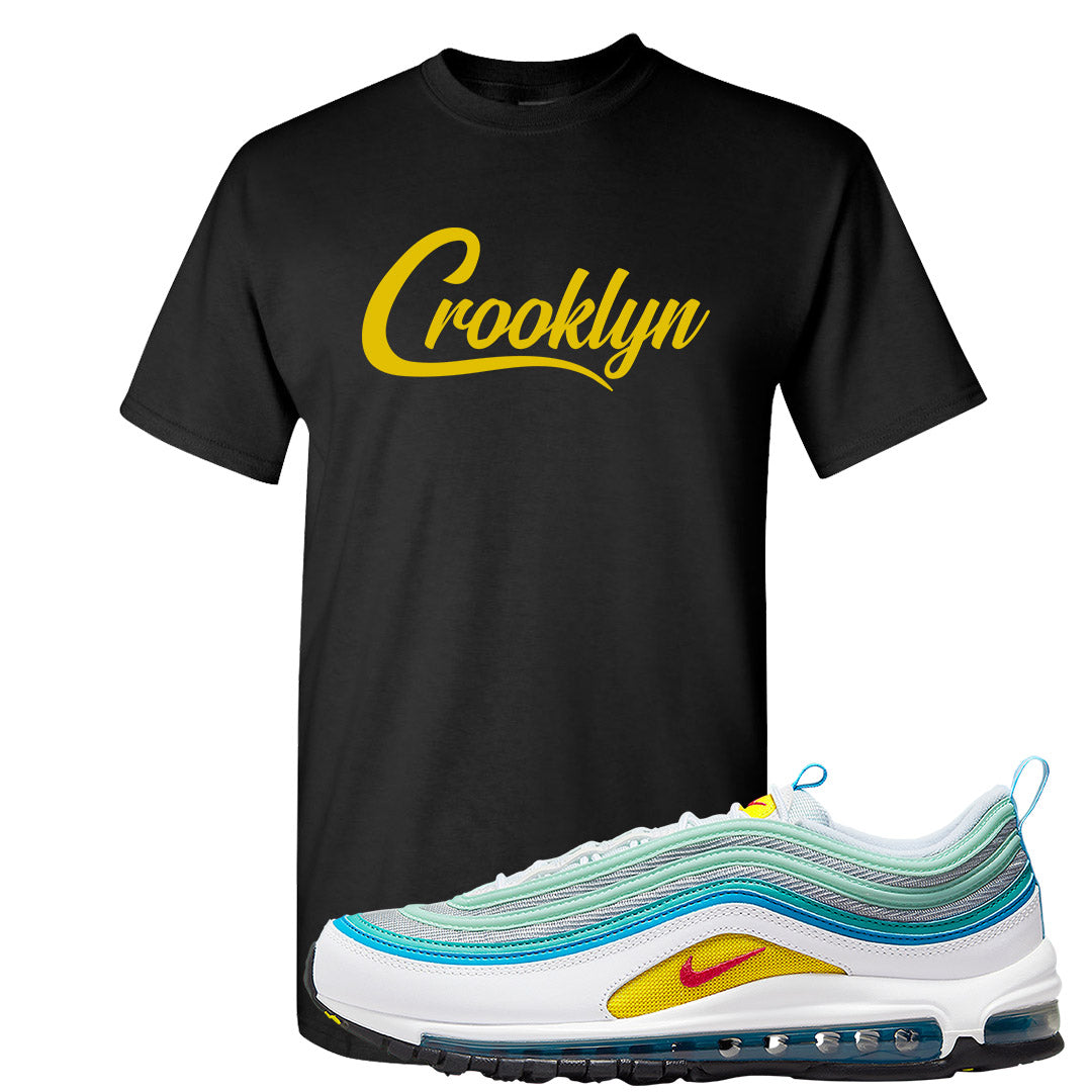 Spring Floral 97s T Shirt | Crooklyn, Black