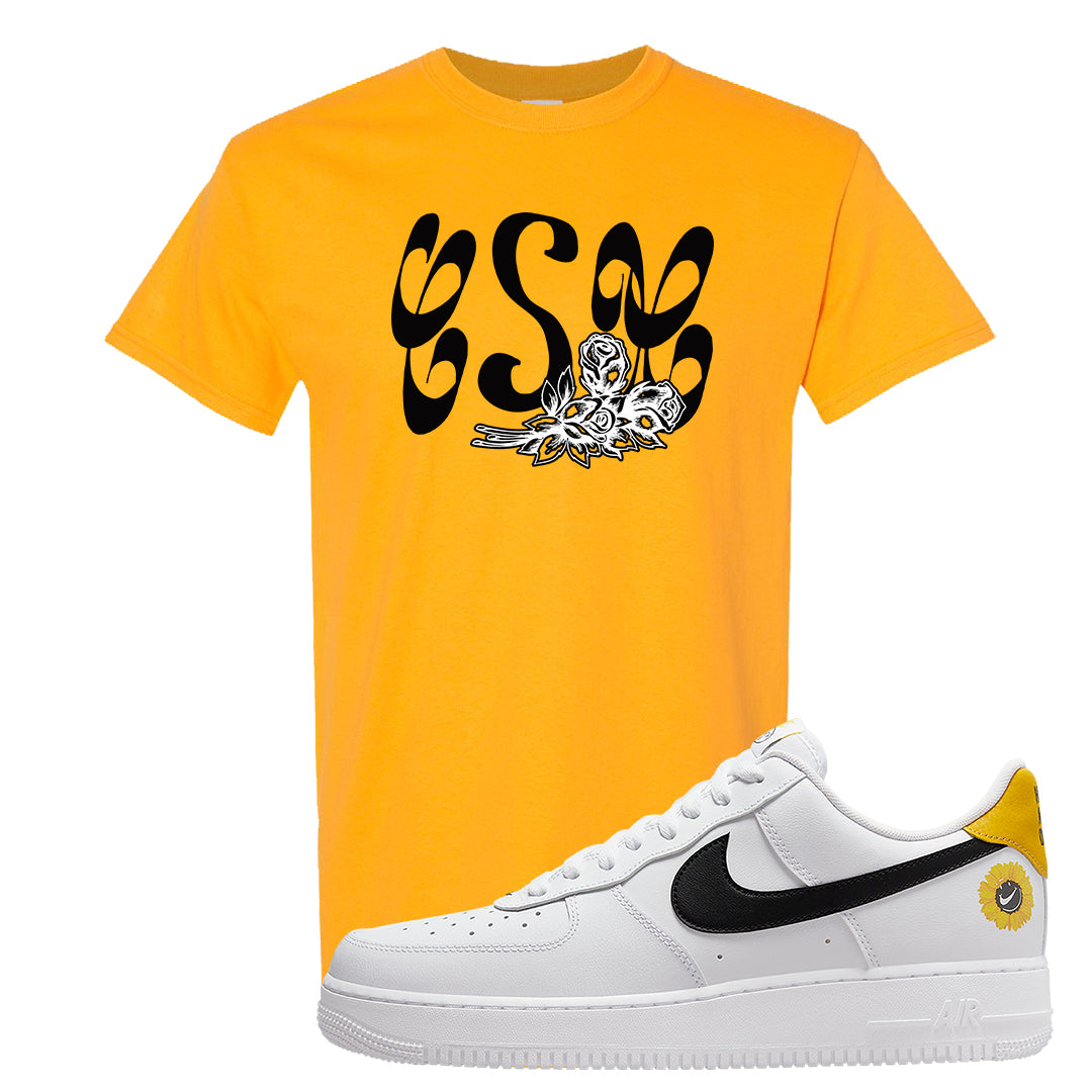 Have A Nice Day AF1s T Shirt | Certified Sneakerhead, Gold