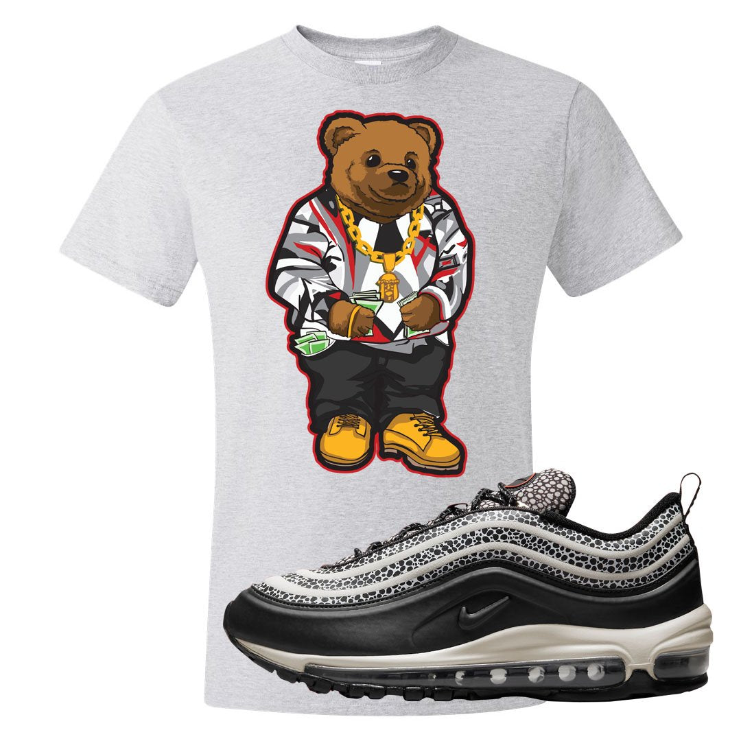 Safari Black 97s T Shirt | Sweater Bear, Ash