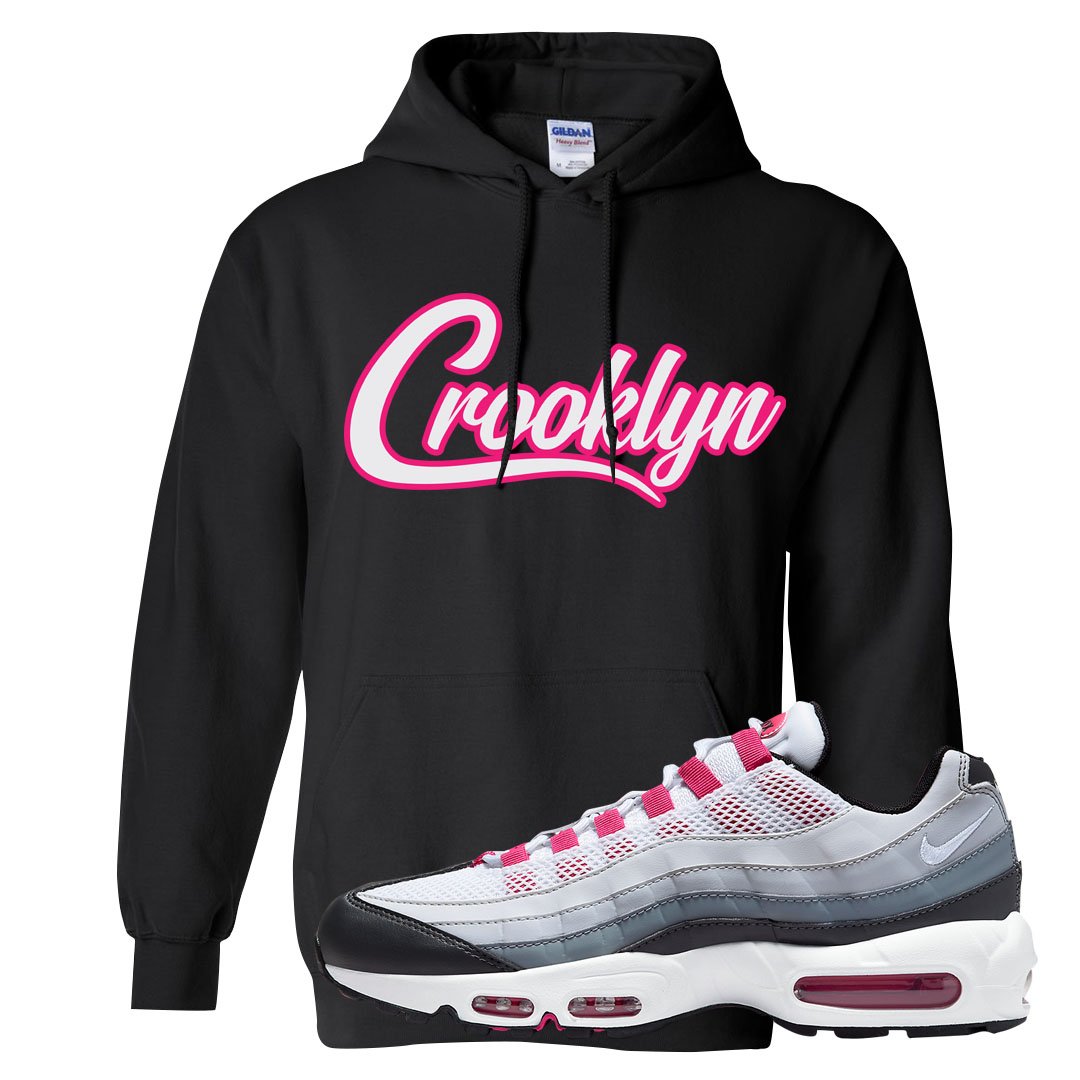 Next Nature Pink 95s Hoodie | Crooklyn, Black