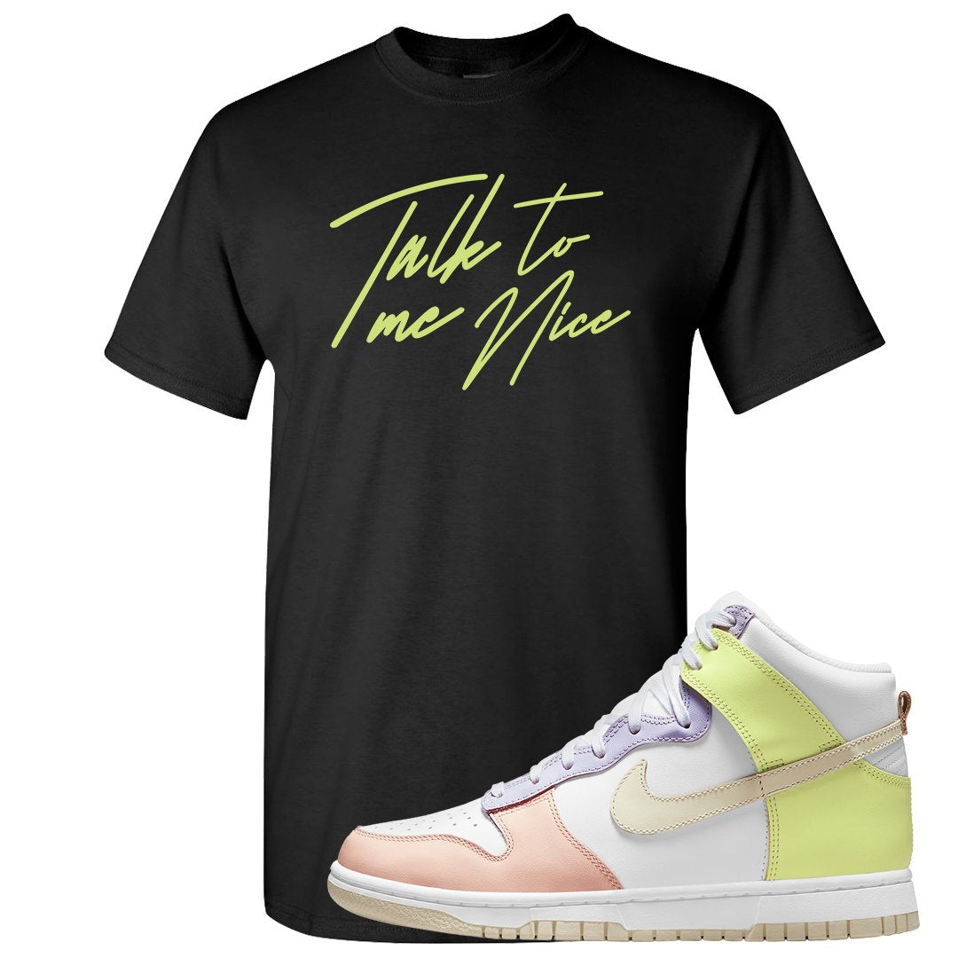 Cashmere High Dunks T Shirt | Talk To Me Nice, Black