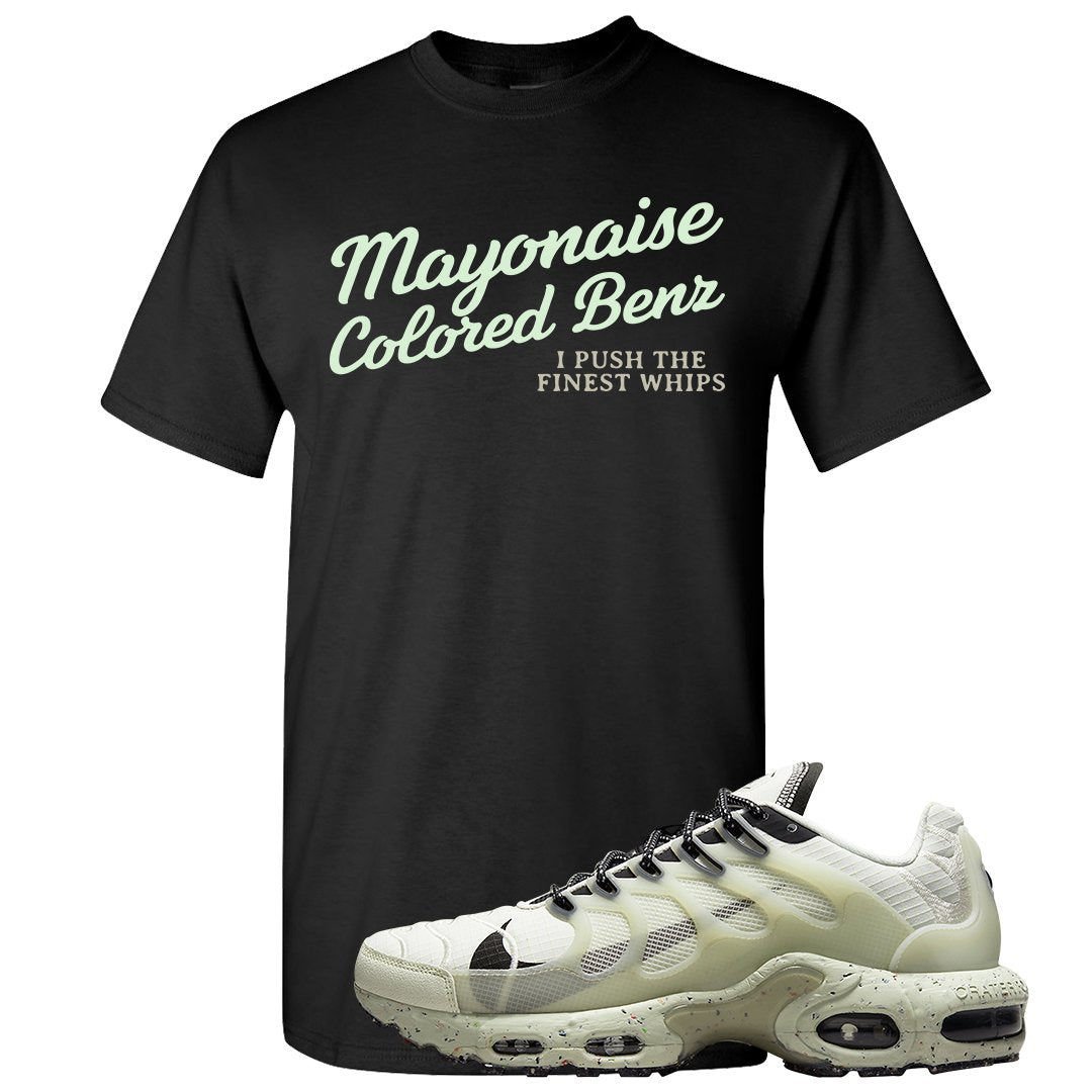 Terrascape Light Bone Pluses T Shirt | Mayonaise Colored Benz, Black
