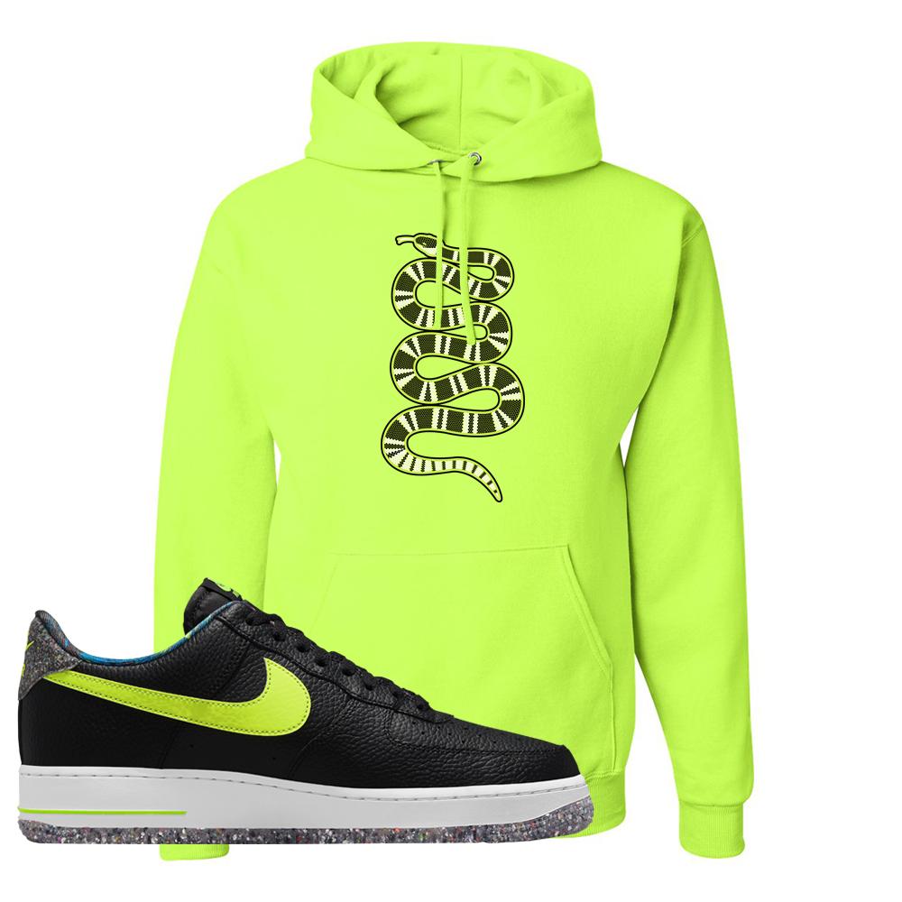Air Force 1 Low Volt Grind Hoodie | Coiled Snake, Safety Green
