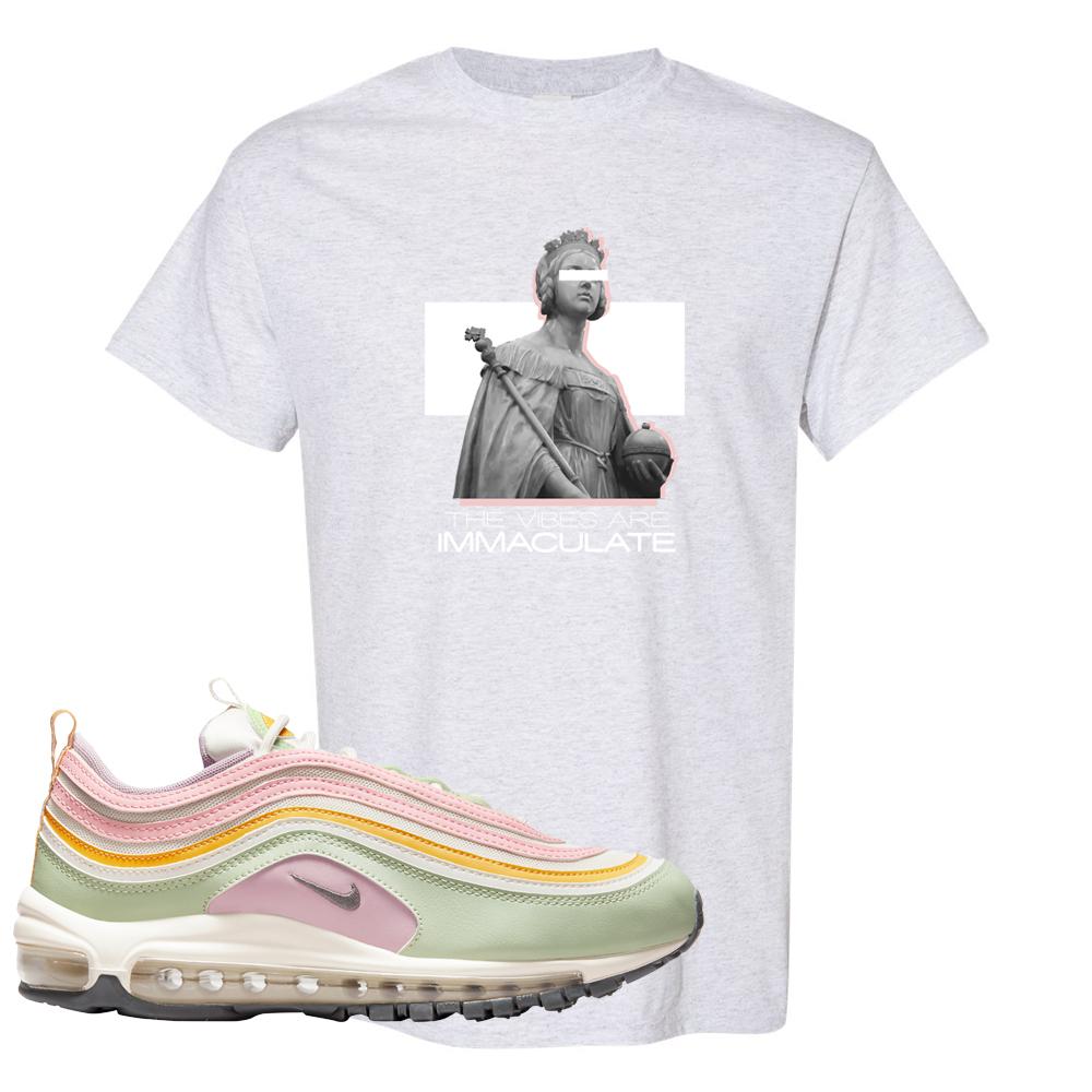 Pastel 97s T Shirt | The Vibes Are Immaculate, Ash