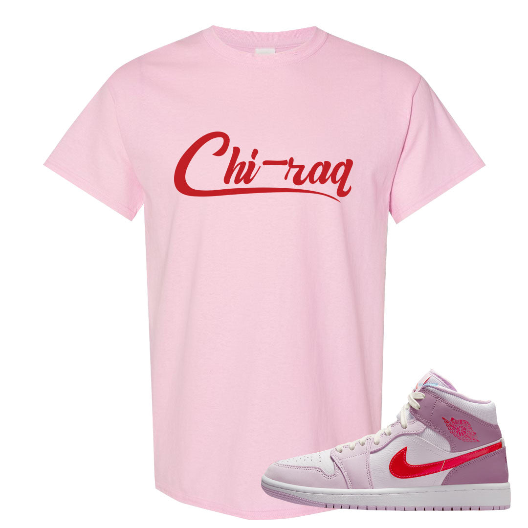 Valentine's Day Mid 1s T Shirt | Chiraq, Light Pink