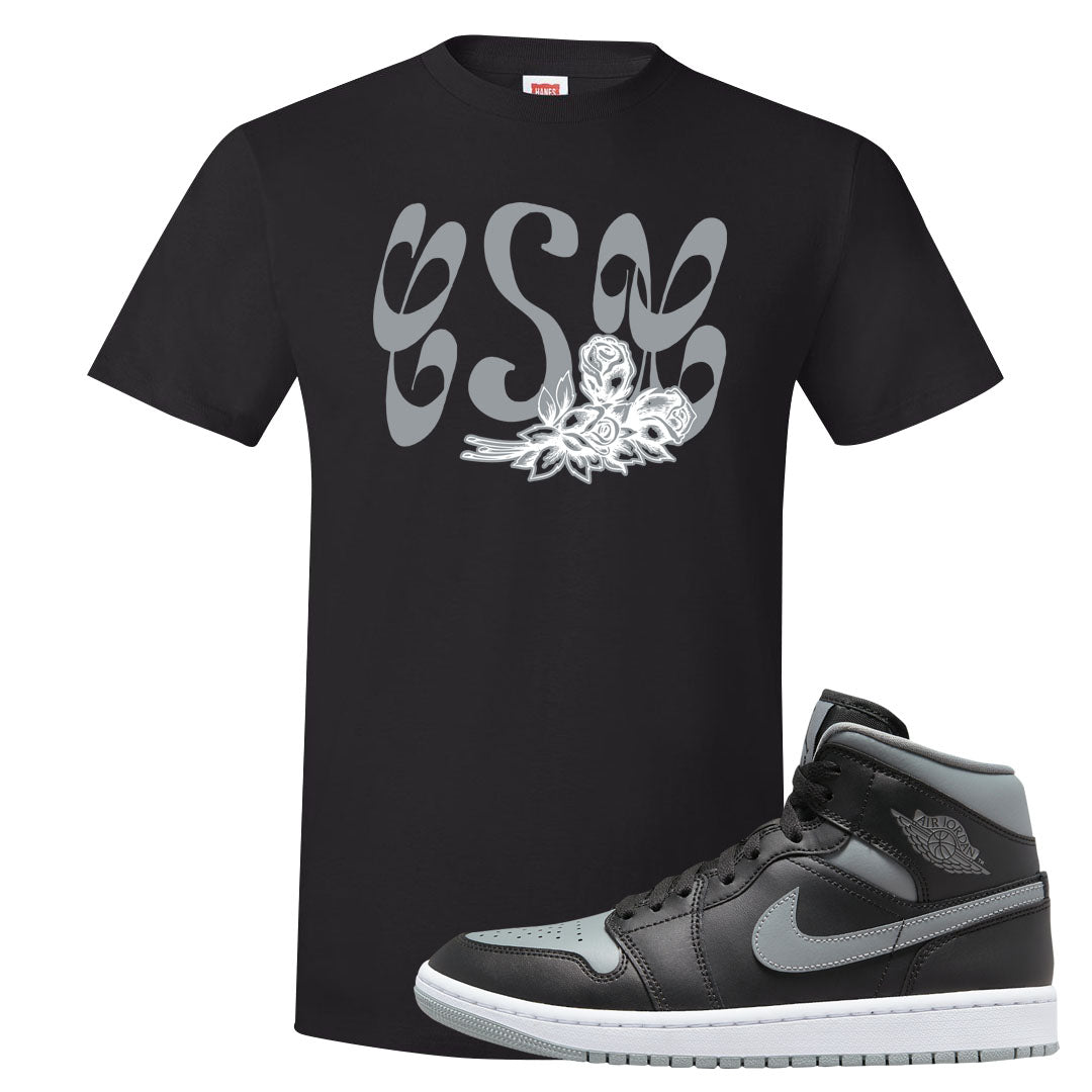 Alternate Shadow Mid 1s T Shirt | Certified Sneakerhead, Black