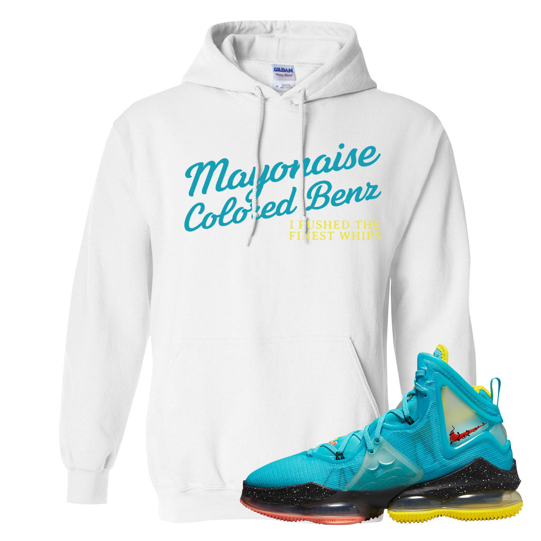 South Beach Christmas Bron 19s Hoodie | Mayonaise Colored Benz, White