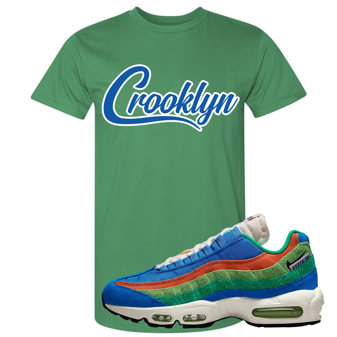 Light Blue Green AMRC 95s T Shirt | Crooklyn, Kelly Green