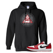 Chicago Golf Low 1s Hoodie | All Seeing Eye, Black