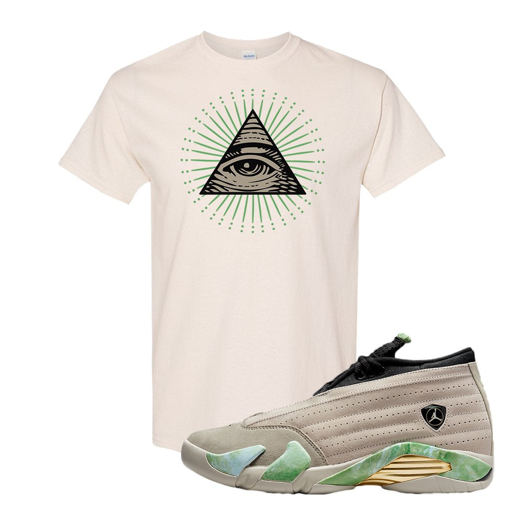 Fortune Low 14s T Shirt | All Seeing Eye, Natural