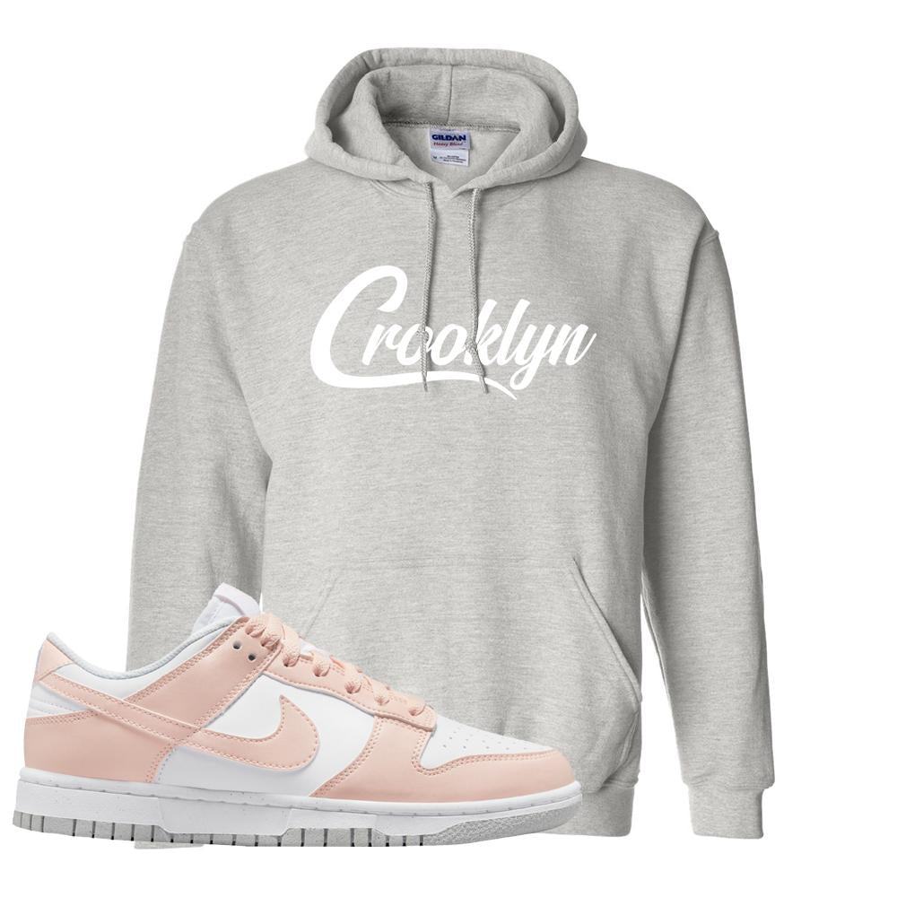 Move To Zero Pink Low Dunks Hoodie | Crooklyn, Ash