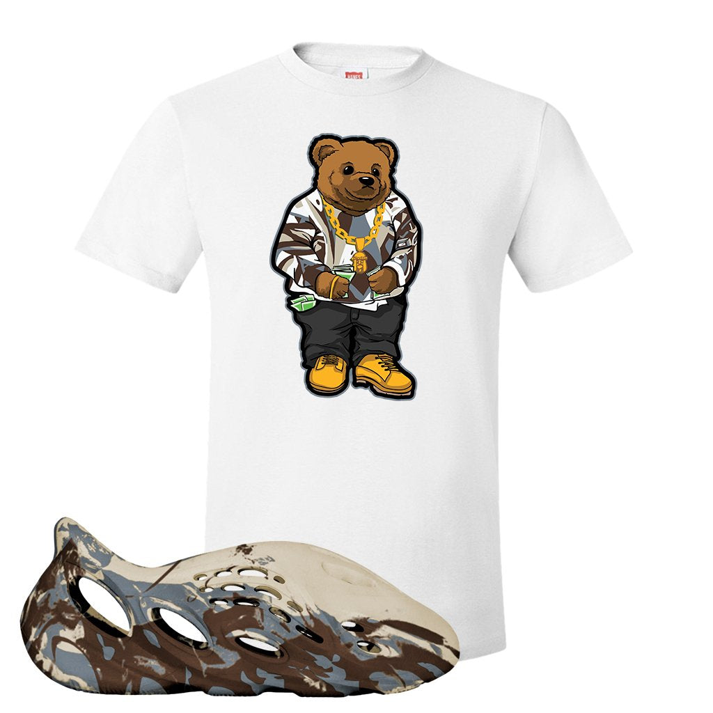 MX Cream Clay Foam Runners T Shirt | Sweater Bear, White