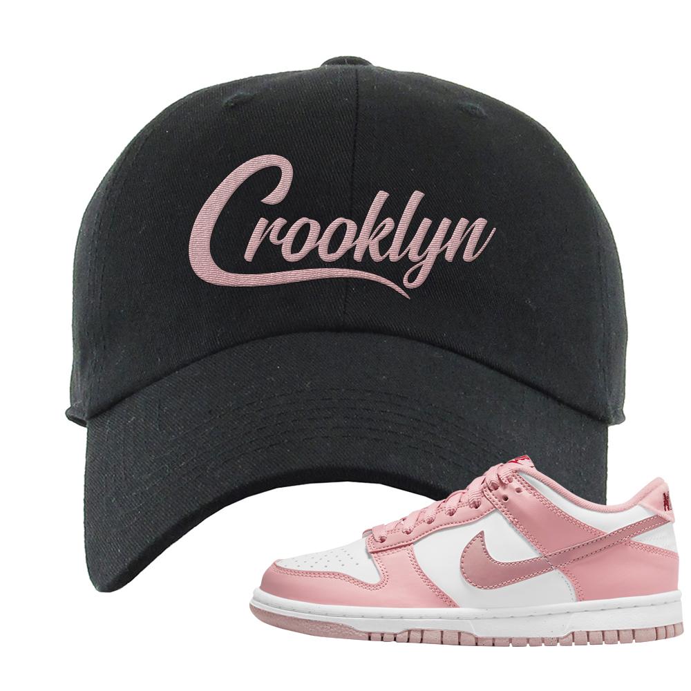 Pink Velvet Low Dunks Dad Hat | Crooklyn, Black