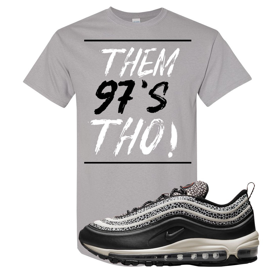 Safari Black 97s T Shirt | Them 97's Tho, Gravel