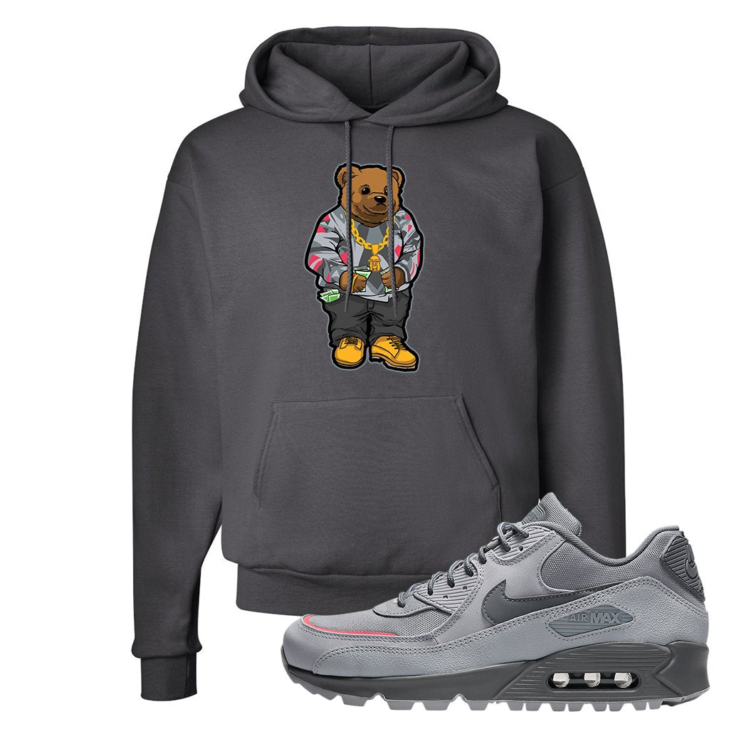 Wolf Grey Surplus 90s Hoodie | Sweater Bear, Smoke Grey