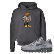 Wolf Grey Surplus 90s Hoodie | Sweater Bear, Smoke Grey