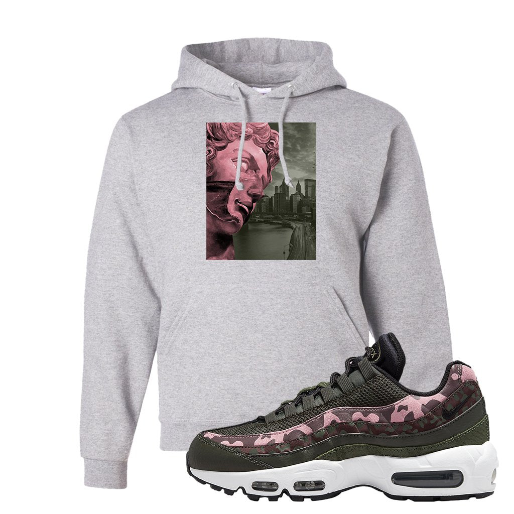 Olive Pink Camo 95s Hoodie | Miguel, Ash