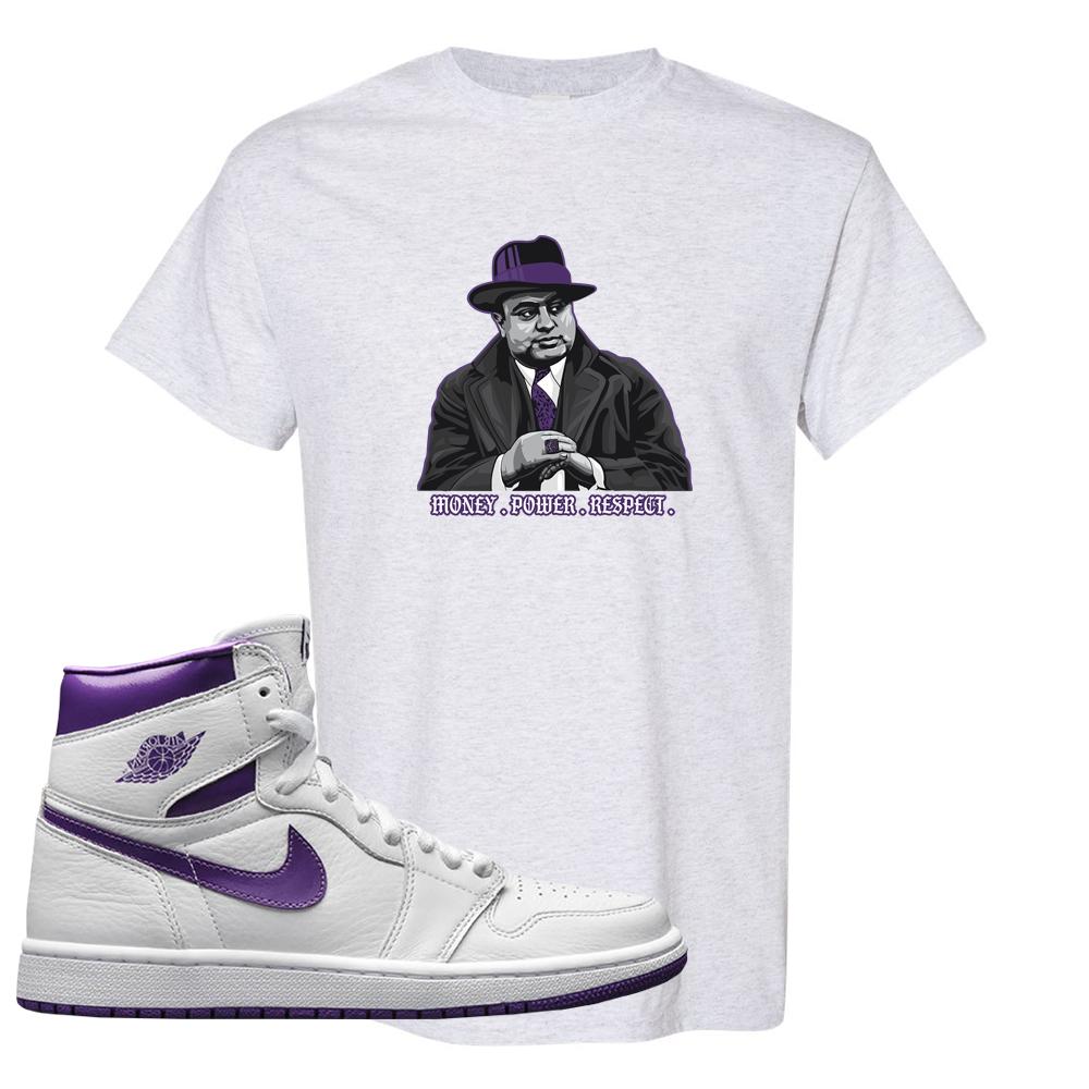 Air Jordan 1 Metallic Purple T Shirt | Capone Illustration, Ash