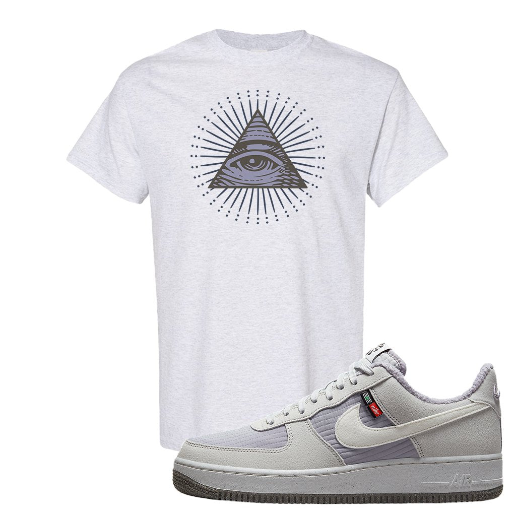 Toasty Low 1s T Shirt | All Seeing Eye, Ash