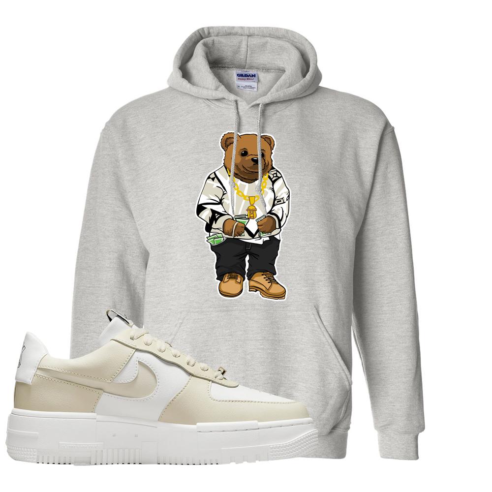 Pixel Cream White Force 1s Hoodie | Sweater Bear, Ash