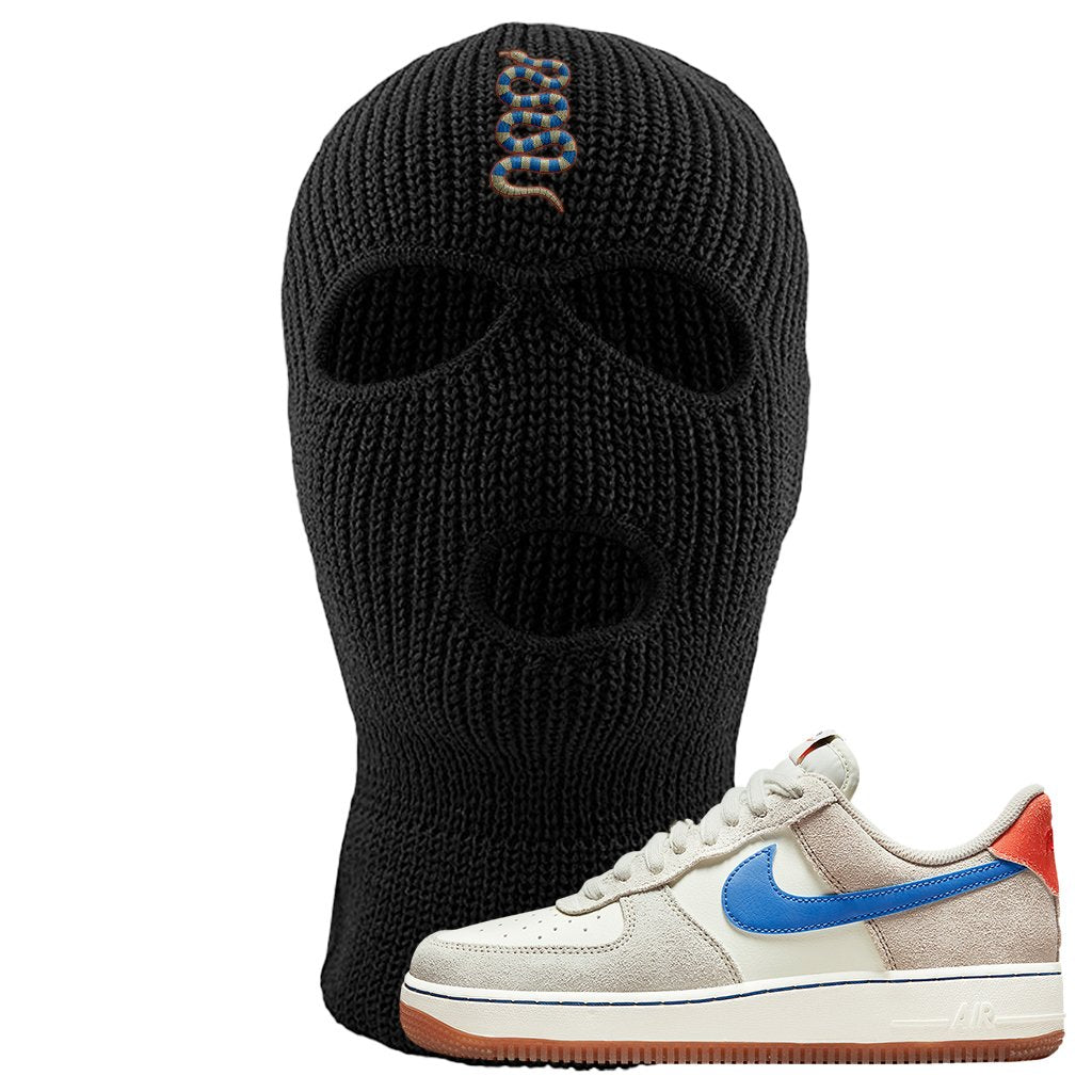 First Use Low 1s Suede Ski Mask | Coiled Snake, Black