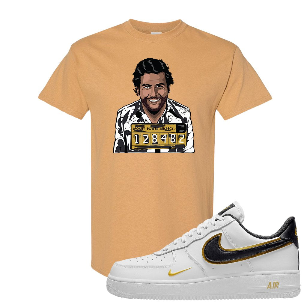 Air Force 1 Low White Gold T Shirt | Escobar Illustration, Old Gold
